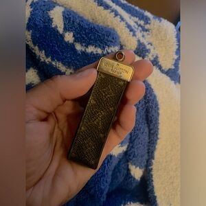 Authentic Louis Vuitton leather keychain
